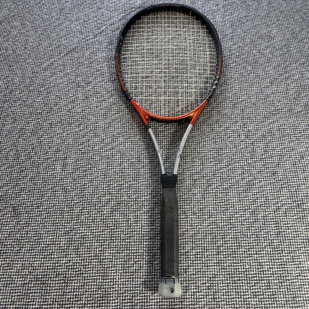 Head Titanium Tennis Racket Orange Silver Black 18x20 String Pattern Austria